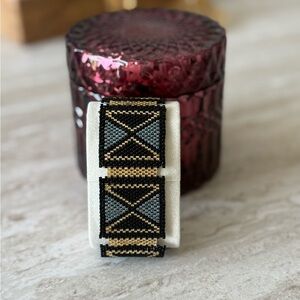 Elegant Black and Gold Beaded Bracelet